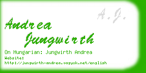 andrea jungwirth business card